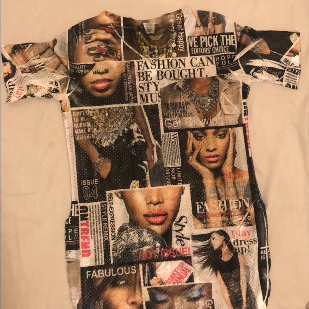 Fashion Newspaper Top